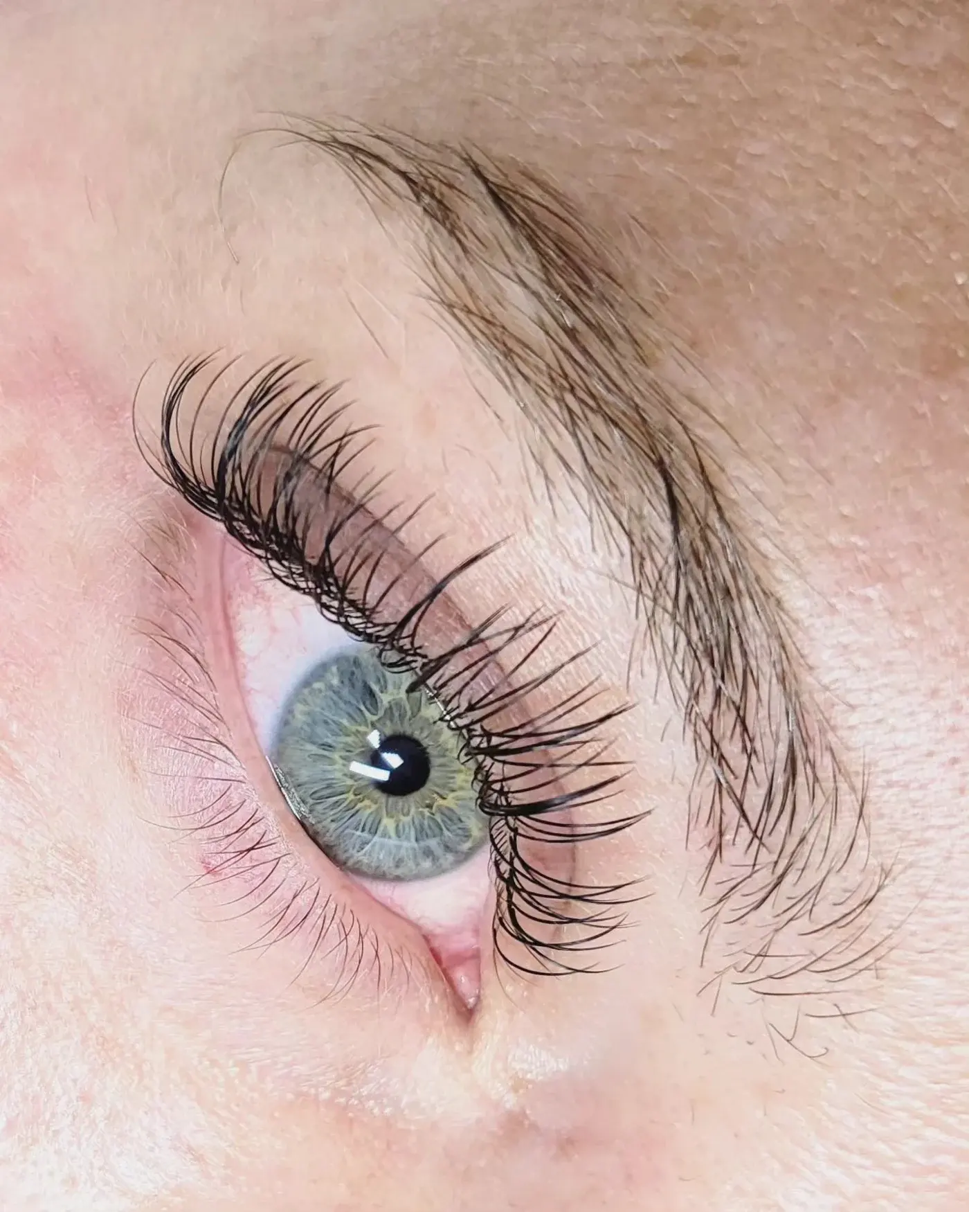 Natural Classic lashes, photographed by Lux Lash Spa